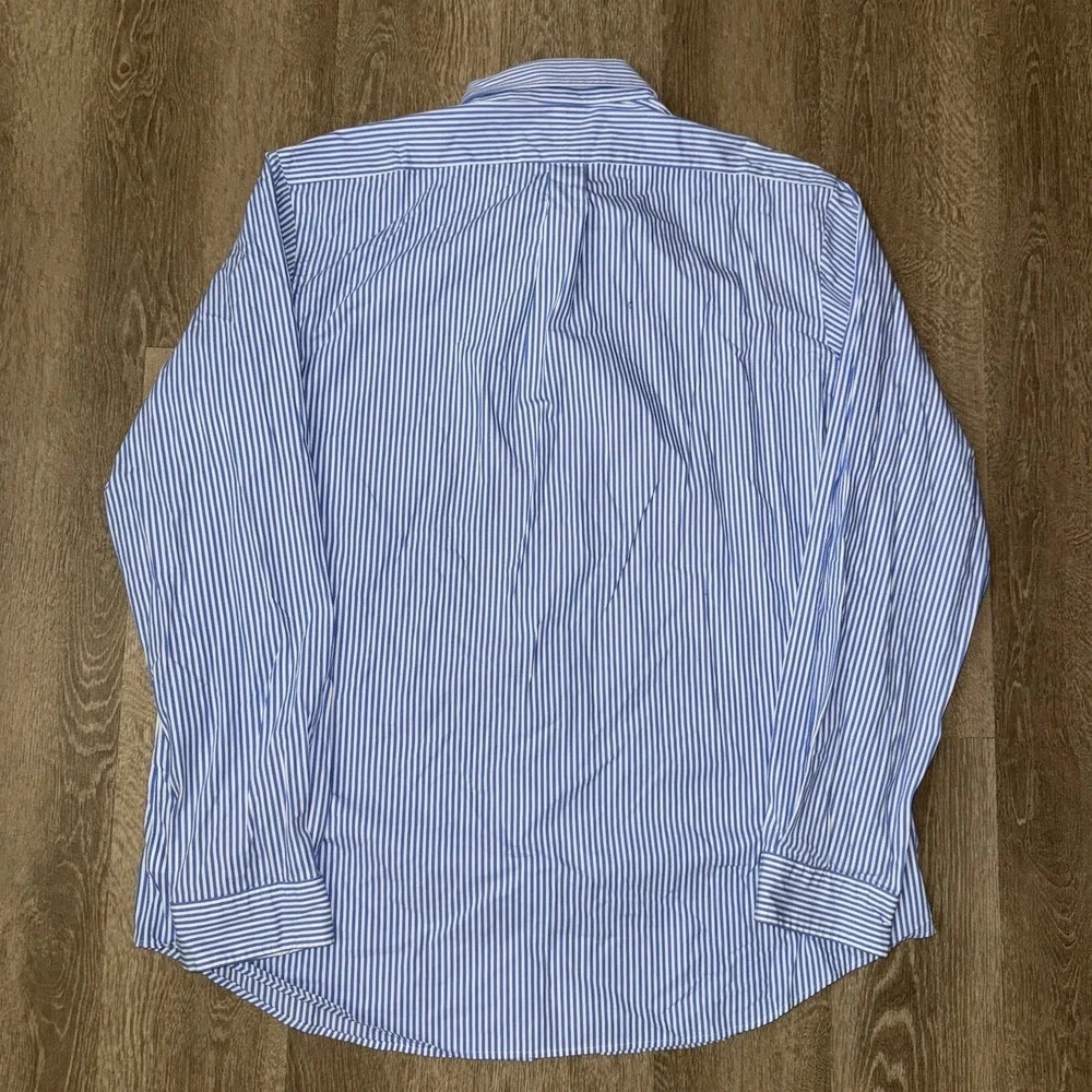 Polo Ralph Lauren Performance Long Sleeve Button Down Men 2XL Blue White Striped